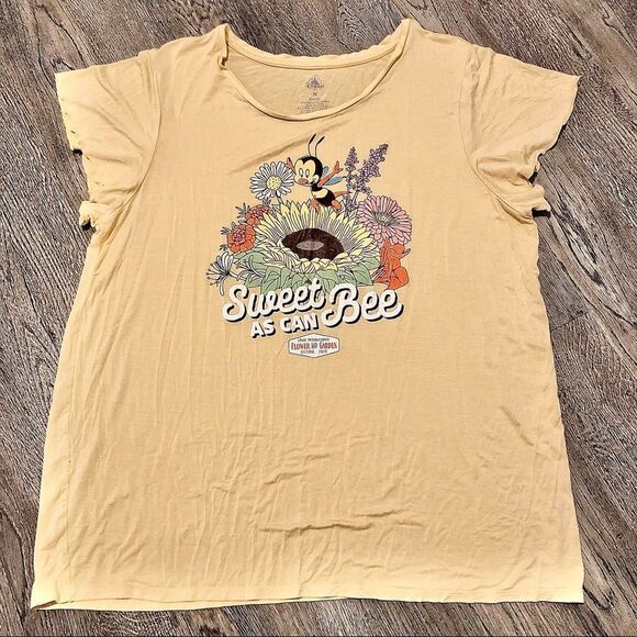 Epcot Flower & Garden Festival 2020 Sweet As Can Bee Women's T-Shirt 1X Disney - Picture 1 of 5